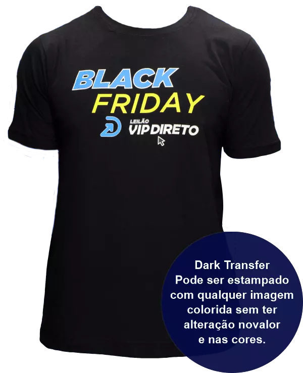 Camiseta Personalizada com Estampa em Dark Transfer